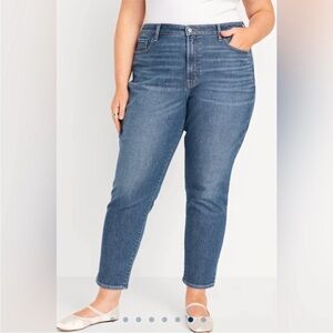 Old Navy OG Straight High Rise Built-In Warm Jeans Size 16
